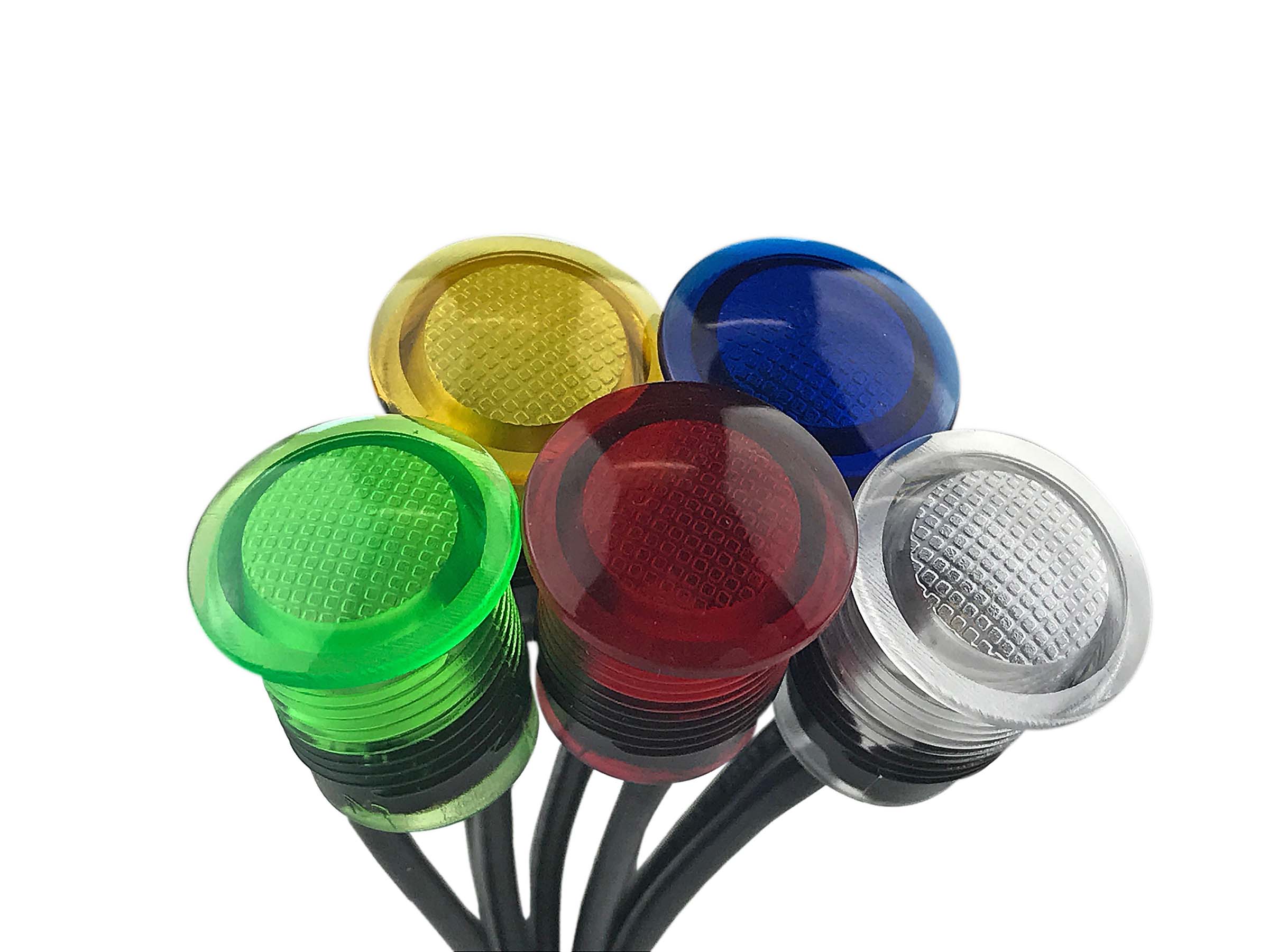 CNX714C500120W - LED Panel Mount Indicator Green 14mm 120V Wire Leads ...