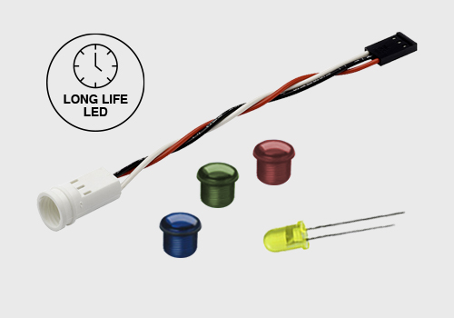 indicator LEDs with a wiring harness