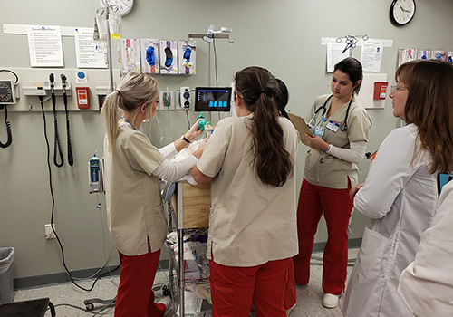 Nursing students healthcare simulation